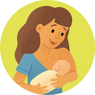 Breastfeeding mom